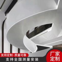 廠家 室內(nèi)建筑雙梁鐵藝螺旋樓梯 節(jié)省空間